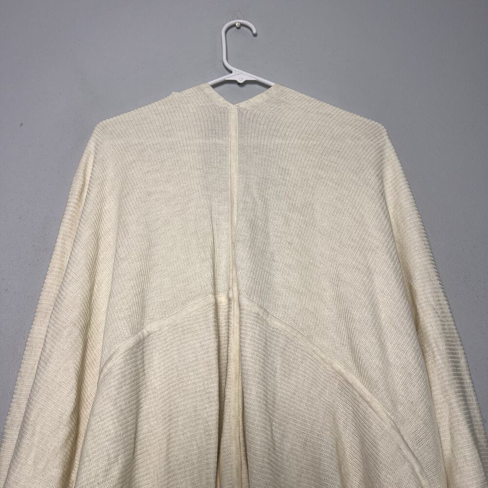 Lululemon Women's Cashlu Knit Textured Wrap Sz M L Cream - Picture 14 of 16